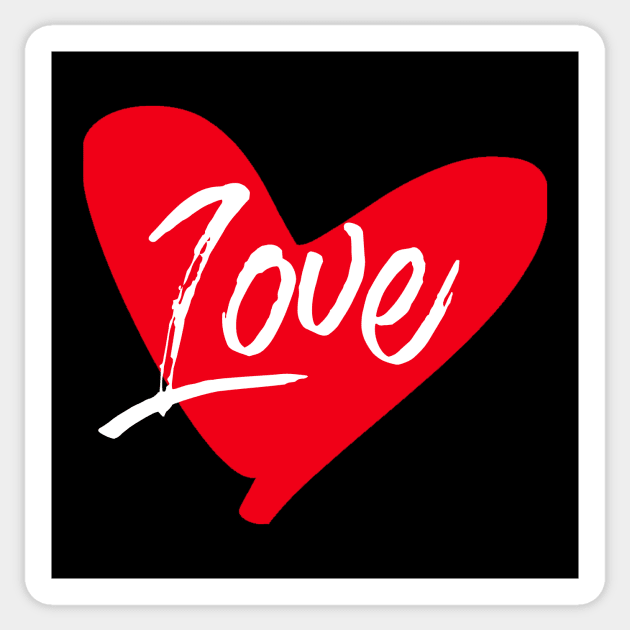 Love Red Heart Sticker by TeeLover